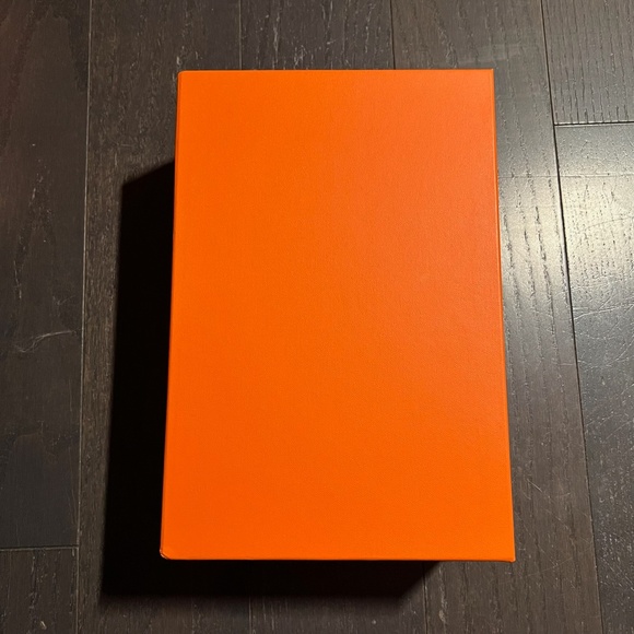 Hermes medium shoe empty box case decoration storage orange - Picture 7 of 11